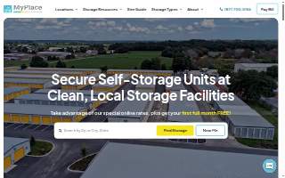 MyPlace Self Storage of Danville website