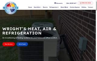 Wright's Heating & Air website