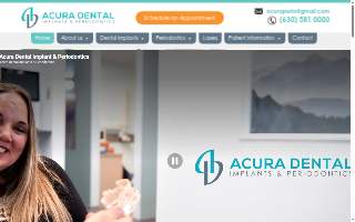 Acura Dental Implants & Periodontics website