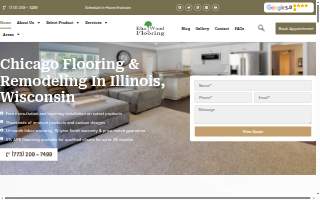 ElmWood Flooring & Remodeling Services website