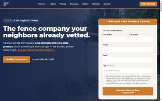 Illinois Fence Company of Darien website