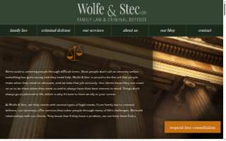 Wolfe & Stec, Ltd.: Family and Defense Lawyers website