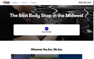 Kunes Auto Body of Sycamore website