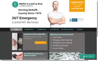 Melin's Lock & Key website