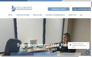 Sycamore Integrated Health of De Kalb website