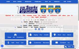 Tom Sparks Auto website