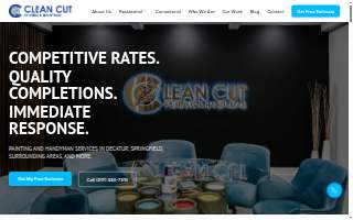 Clean Cut Painting & Handyman website
