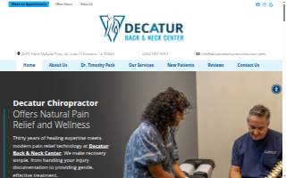 Decatur Back & Neck Center website
