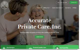 Accurate Private Care, Inc. website