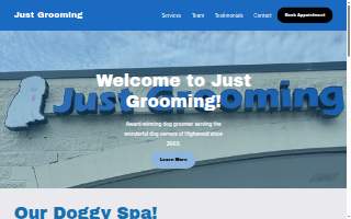Just Grooming website
