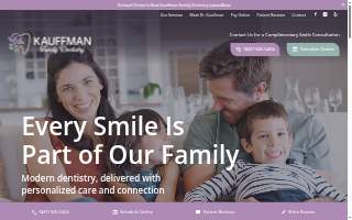 Kauffman Family Dentistry website