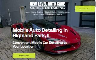 New Level Auto Care | Mobile Detailing website