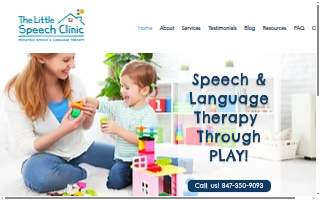 The Little Speech Clinic, LLC of Glenview website