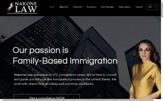 Nakone Law - Immigration Attorney Olga Nakonechna website