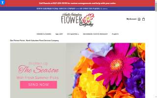 North Suburban Flower Company website