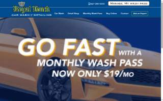 Royal Touch Hand Car Wash website