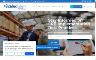 Scaled Solutions Group - Chicago based ERP Implementation Consultants website