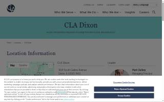 CLA (CliftonLarsonAllen) of Dixon website