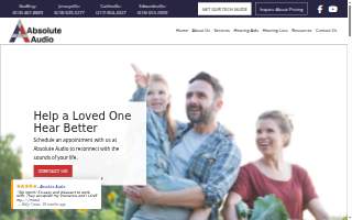 Absolute Audio website