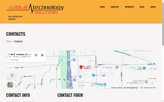 Critical Technology Solutions website