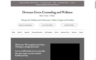 Downers Grove Counseling and Wellness website