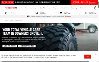 Firestone Complete Auto Care of Downers Grove website