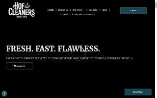 Hof Cleaners website