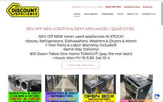 Discount Appliance Moline website