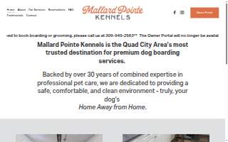 Mallard Pointe Kennels website