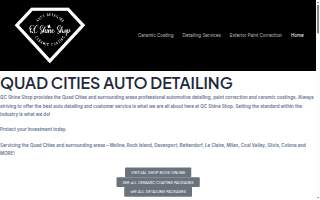 QC Shine Shop of East Moline website