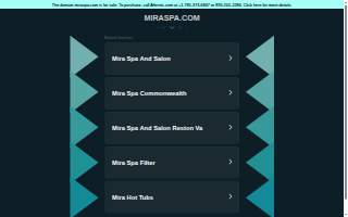 Miraspa website