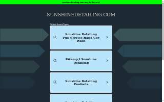 Sunshine Detail website