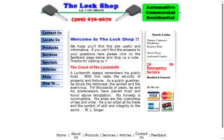 The Lock Shop website