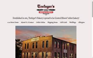 Trefzger's Bakery website