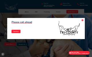 Tri County Animal Emergency Clinic website