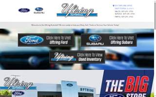 Uftring Automall Body Shop website
