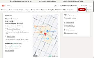 Walgreens Pharmacy of East St. Louis website