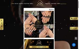 AQ Nail Bar website