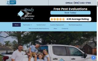 Brady Pest Solutions website