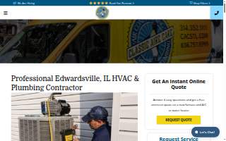 Classic Aire Care of Edwardsville website
