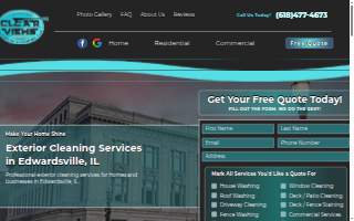 Clear Views Exterior Cleaning LLC of Edwardsville website
