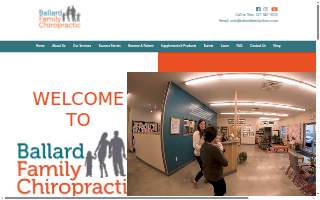 Ballard Family Chiropractic website