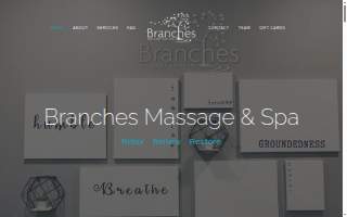 Branches Massage & Spa Inc website