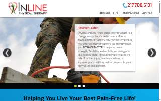 InLine Physical Therapy website