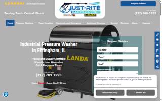 Just-Rite Cleaning Equipment website