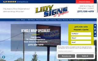 Lidy Signs & Graphics website