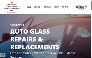 Schmidty's Auto Glass website