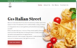 Gv's Italian Street Food website