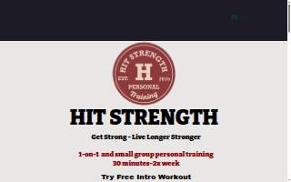 HIT Strength website
