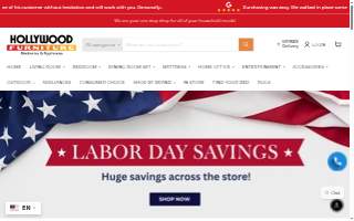 Hollywood Furniture website